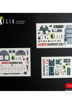 Bestel Nu HARRIER GR3 - interior 3D decals for Kinetic kit