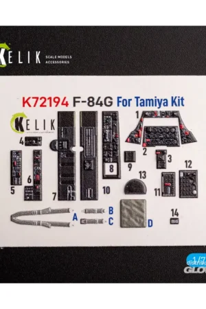 Veilige Betaling F-84G Thunderjet - interior 3D decals for Tamiya kit