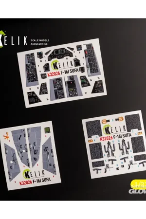 Rechtstreeks Van De Fabrikant F-16I Sufa - interior 3D decals for Academy kit