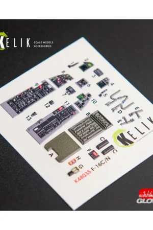 Tijdelijk Beschikbaar F-16C\\N Fighting Falcon interior 3D decals for Tamiya kit