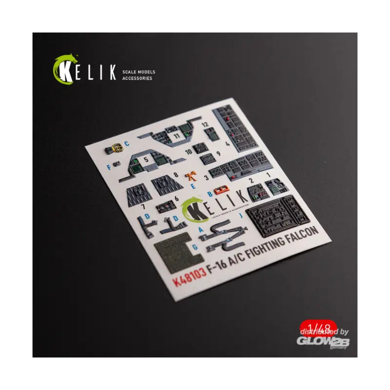 F-16A/C - interior 3D decals for Academy kit Premium