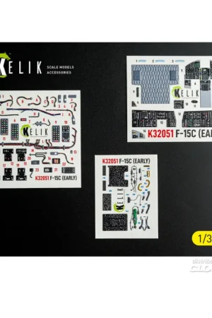 Superprijs F-15C (early) - interior 3D decals for Tamiya kit