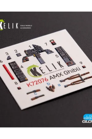Amx Ghibli interior 3D decals for Italeri kit Beperkte Voorraad