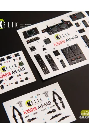 AH-64D Apache interior 3D decals for Takom kit Voordeelprijs