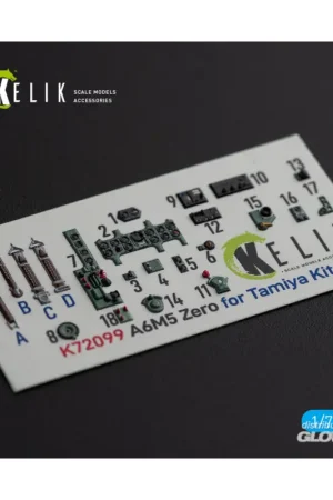 A6M5 Zero - interior 3D decals for Tamiya kit Laatste Versie