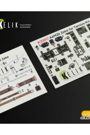 A6M2B Zeke - Interior 3D Decal for Tamiya kit Rechtstreeks Van De Fabrikant