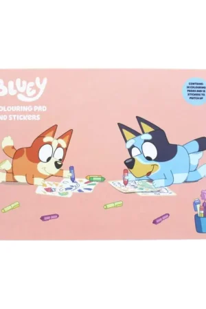 Bluey A4 Coloring Book & Sticker Set Veilige Betaling