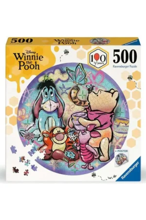 WINNIE THE POOH - Perfect Picture - 500 Piece Round Puzzle Puzzel Weekendaanbieding