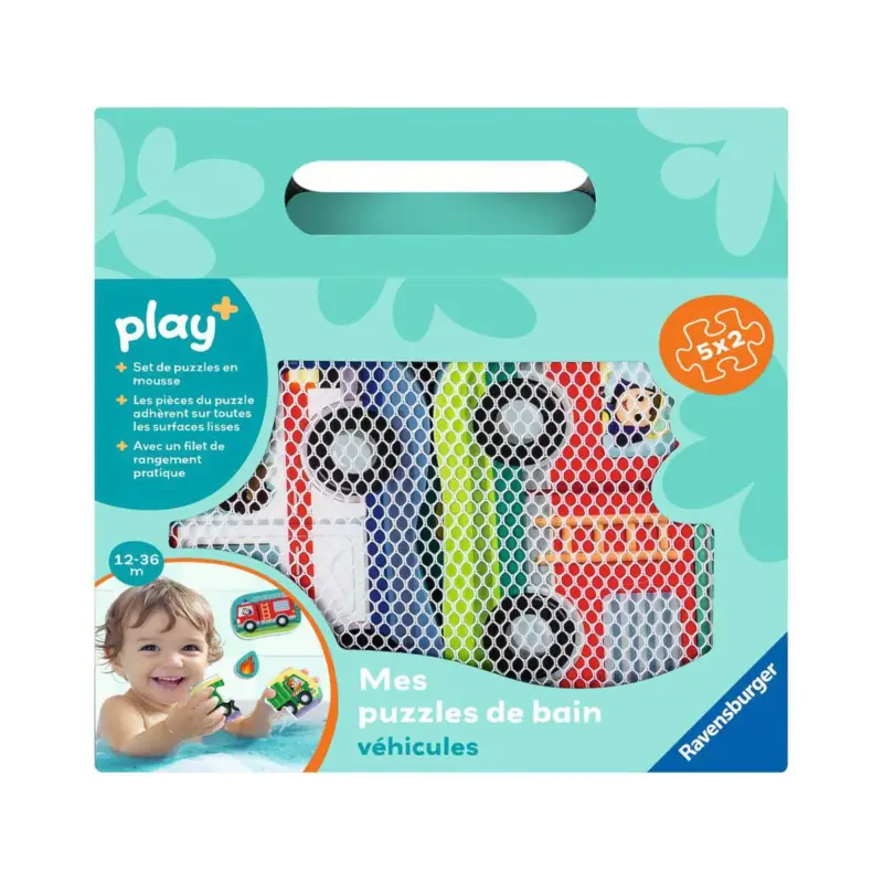 Dagaanbieding Mijn badkamerpuzzels: voertuigen (12 pcs)