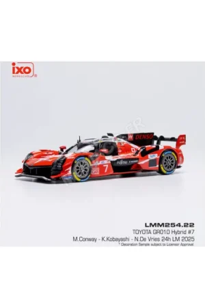 Toyota gr010 hybrid 7 conway/kobayashi/de vries 24h le mans 2025 Miniatuur Bestel Nu