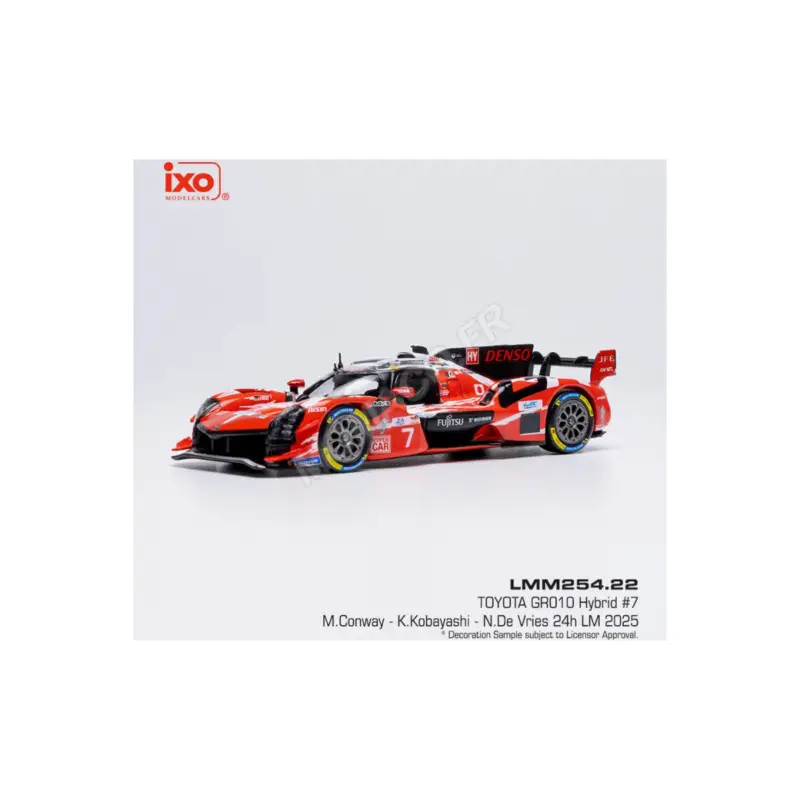 Toyota gr010 hybrid 7 conway/kobayashi/de vries 24h le mans 2025 Miniatuur Bestel Nu