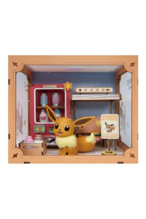 Pokemon Puremind Mini World Vibrant Street Scene Bus Station Eevee Eevee Hoge Kwaliteit