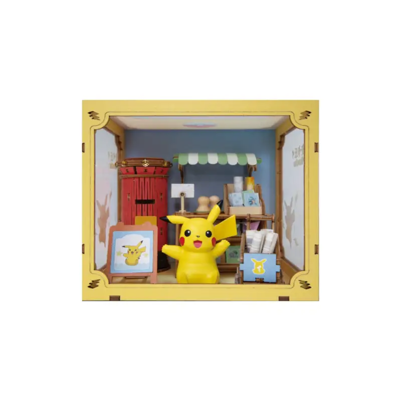 Pokemon Puremind Mini World Vibrant Street Scene Post OFFice Pikachu Speciale Aanbieding