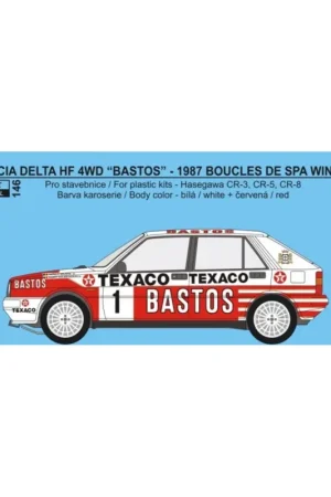 Lancia integrale hf 4wd delta 1987 boucles de spa winner Voordeelprijs