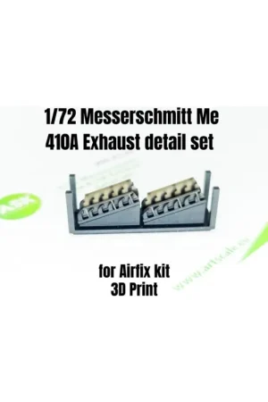 Bestseller Messerschmitt me 410a exhaust detail set for airfix kit 3d print