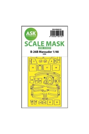 B-26b marauder one-sided express fit mask for icm Premium
