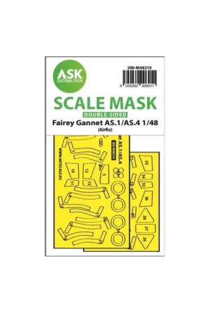 Nieuw Fairey gannet as.1/as.4 double-sided fit and self adhesive express mask for airfix