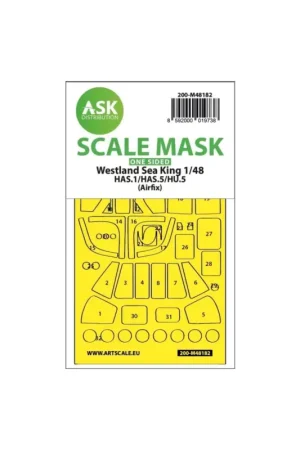 Merkproduct Westland sea king has.1 / has.5 / hu.5 one-sided express fit mask for arfix