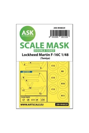 Lockheed martin f-16c double-sided painting mask for tamiya Rechtstreeks Van De Fabrikant