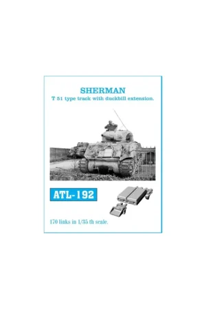 Weekendaanbieding Tracks sherman t-51 type track with duckbill extension