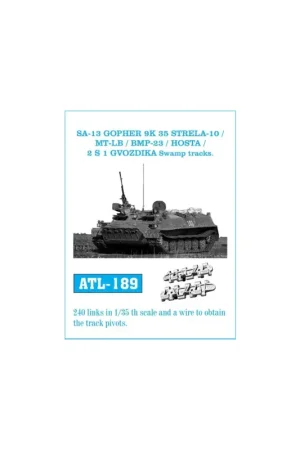 Laatste Kans Track links sa-13 gopher 9k35 strela-10/mt-lb/bmp-23/hosta/2s1 gvozdika swamp tracks