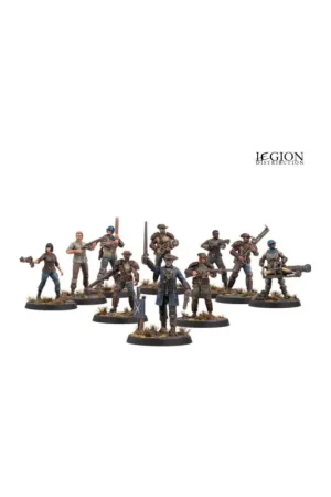 Seizoensaanbieding Fallout Miniatures - Minutemen Core Box (Plastic) Figuur spellet