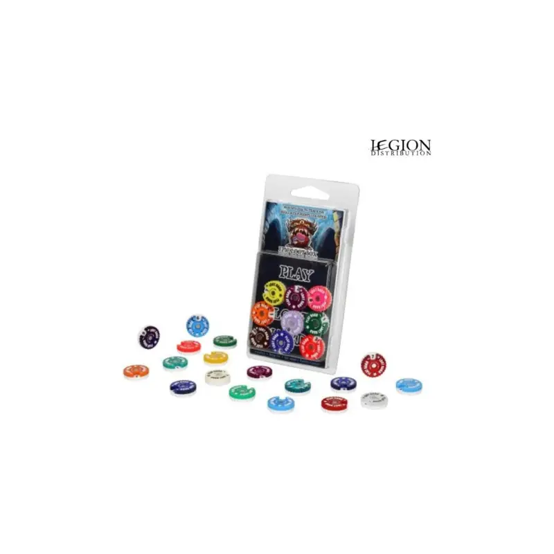 Lage Prijs Epic Loot Box - 20mm Round Score Counters (0-9) 9 pieces