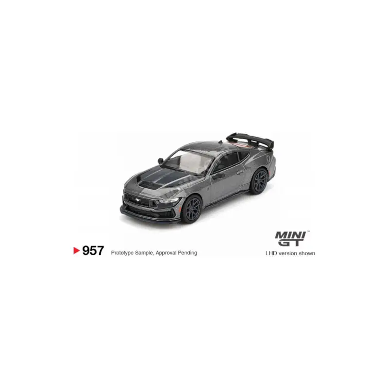 Ford mustang dark horse 2024 gray “carbonized grey” (lhd) Miniatuur Speciale Aanbieding