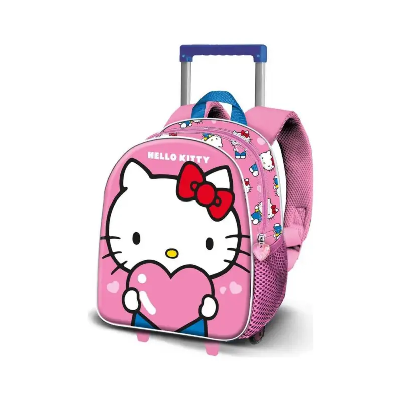 Sanrio Small 3D Hello Kitty Heart Rolling Backpack Beste Prijs