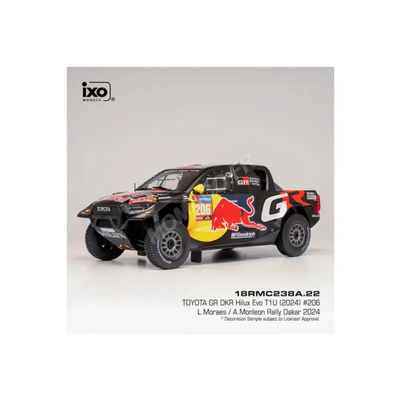 Alleen Vandaag Toyota gr dkr hilux evo t1u 206 moraes/monleon rallye dakar 2024 Miniatuur