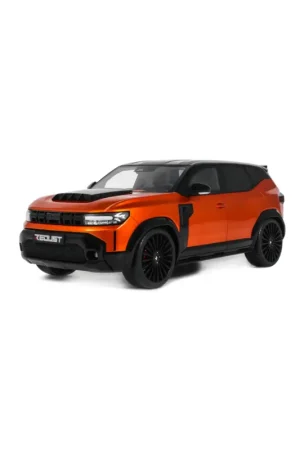 Op = Op Otto mobile dacia duster redust sport 4x2 hybrid orange 2025 1/18 Miniatuur