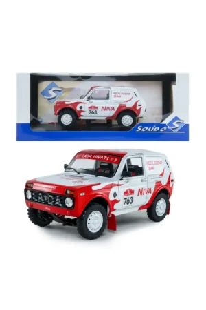 Uitverkoop Solido 1807308 lada niva white 763 m.jacober/s.miljic dakar classic 2022 1/18 Miniatuur