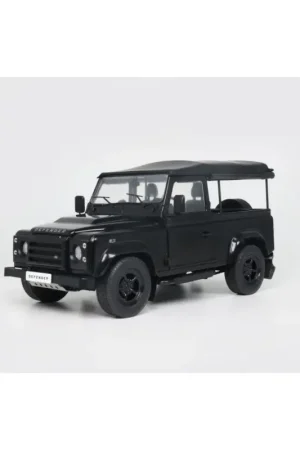 Exclusieve Aanbieding Solido 1813503 land rover defender 90 short with rear cover black 2016 1/18 Miniatuur