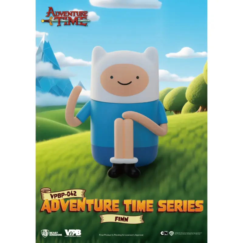 ADVENTURE TIME - Finn - Piggy Bank Vinyl Figure 11.6cm Figuurtje Beperkte Voorraad