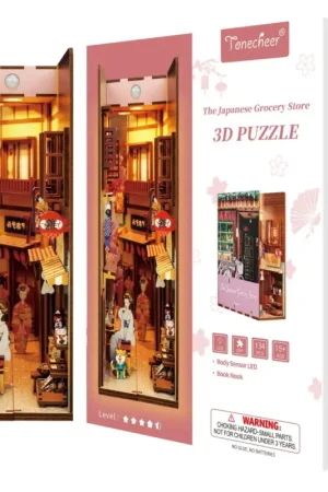Bestseller BOOK NOOK KIT - DIY- Japanese Grocery Store - 134pcs + LED Light