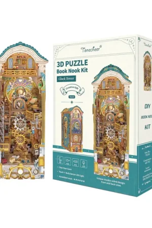 BOOK NOOK KIT - DIY- Clock Tower - 430pcs + LED Light Rechtstreeks Van De Fabrikant