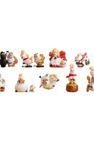 Seizoensaanbieding ALEXANDER THE FAT TIGER -Real crazy Horse Series -Blind Box Set 8 Fig.