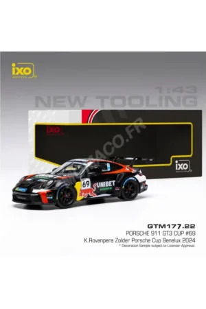 Porsche 911 gt3 cup (992) 69 rovanpera zolder 2024 Miniatuur Nieuw