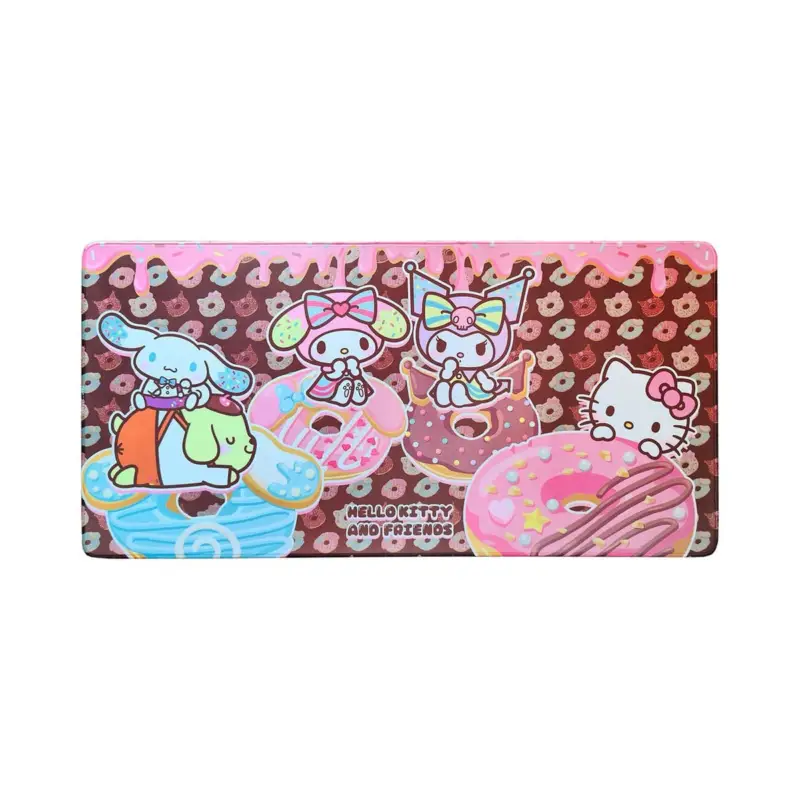 Direct Verzonden Sanrio XXL mousepad Pink Black Party Series Hello Kitty & Friends Donuts