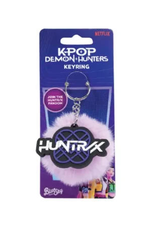 Nieuw KPop Demon Hunters Pom Pom Huntr/x Keychain