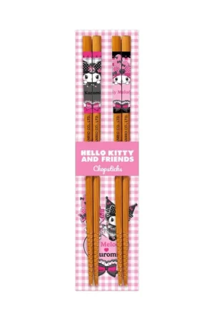 Korting Sanrio chopsticks Pink Black Party Series Kuromi & My Melody