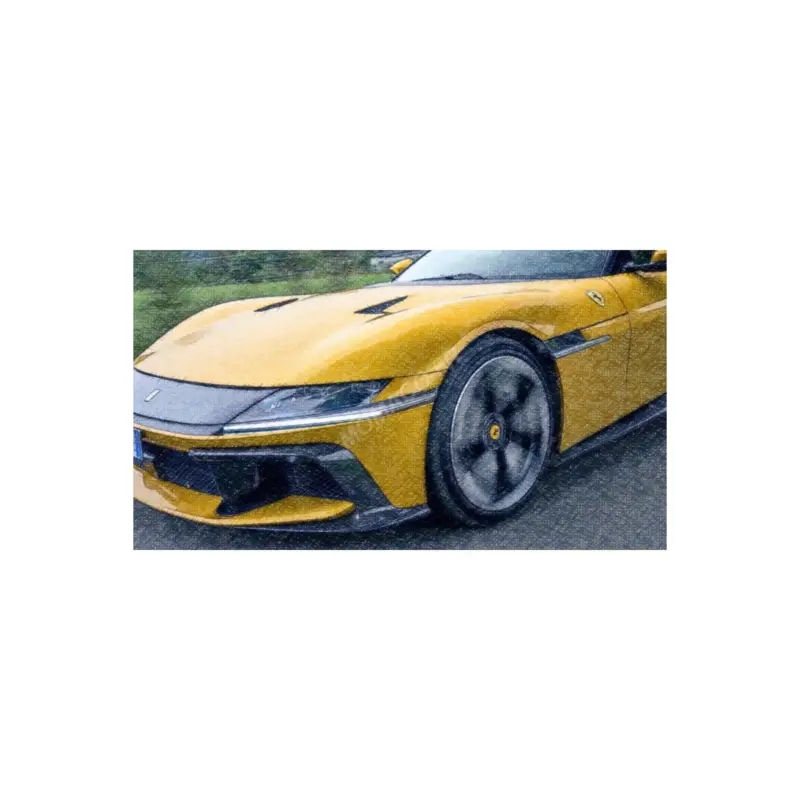 Must-Have Ferrari 12cilindri 2024 yellow “giallo modena” black interior (premium box - hardcase)