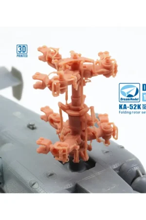 Kamov Ka-52k FOLDING ROTOR SET (FOLDED OPTION) (designed top be used with Dream Model kits) 3D-Printed Express Levering