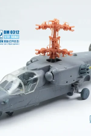 Kamov Ka-52k FOLDING ROTOR SET (OPEN OPTION) (designed top be used with Dream Model kits) 3D-Printed Tijdelijk Beschikbaar