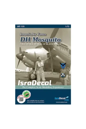 Uitverkoop IAF DH Mosquito 1:72 (IAF135) T Mk.3, FB Mk.6, PR Mk.16, NF Mk.30 and TR Mk.33