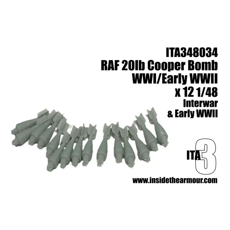 Superprijs RAF 20lb Bomb WWI/Early WWII x 12