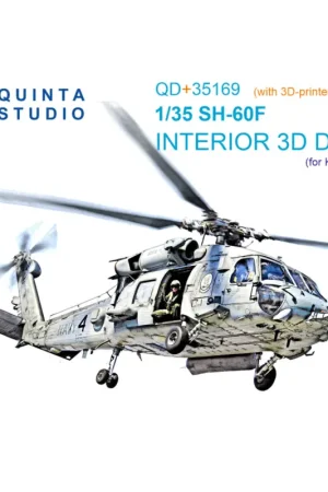Lage Prijs SH-60F Seahawk 3D-Printed & coloured Interior on decal paper (Kitty Hawk) (with 3D-printed resin parts)