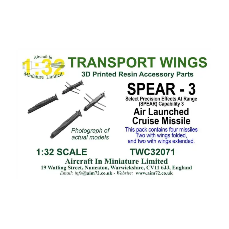 Must-Have SPEAR - 3Select precision effects at Range (SPEAR) Capability 3 Air Launched Cruise Missile