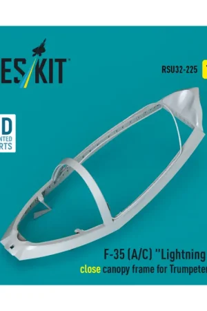 Weekendaanbieding F-35 (A/C) 'Lightning II' close canopy frame for Trumpeter kit 3D-Printed