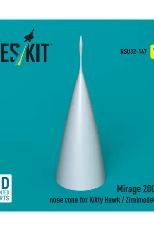 Alleen Vandaag Mirage 2000C nose cone (designed to be used with Kitty Hawk and Zimi Model kits) 3D-Printed